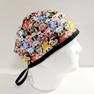 Labubu Skull Cap, Scrub Cap